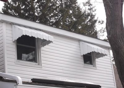 White Siding Awning